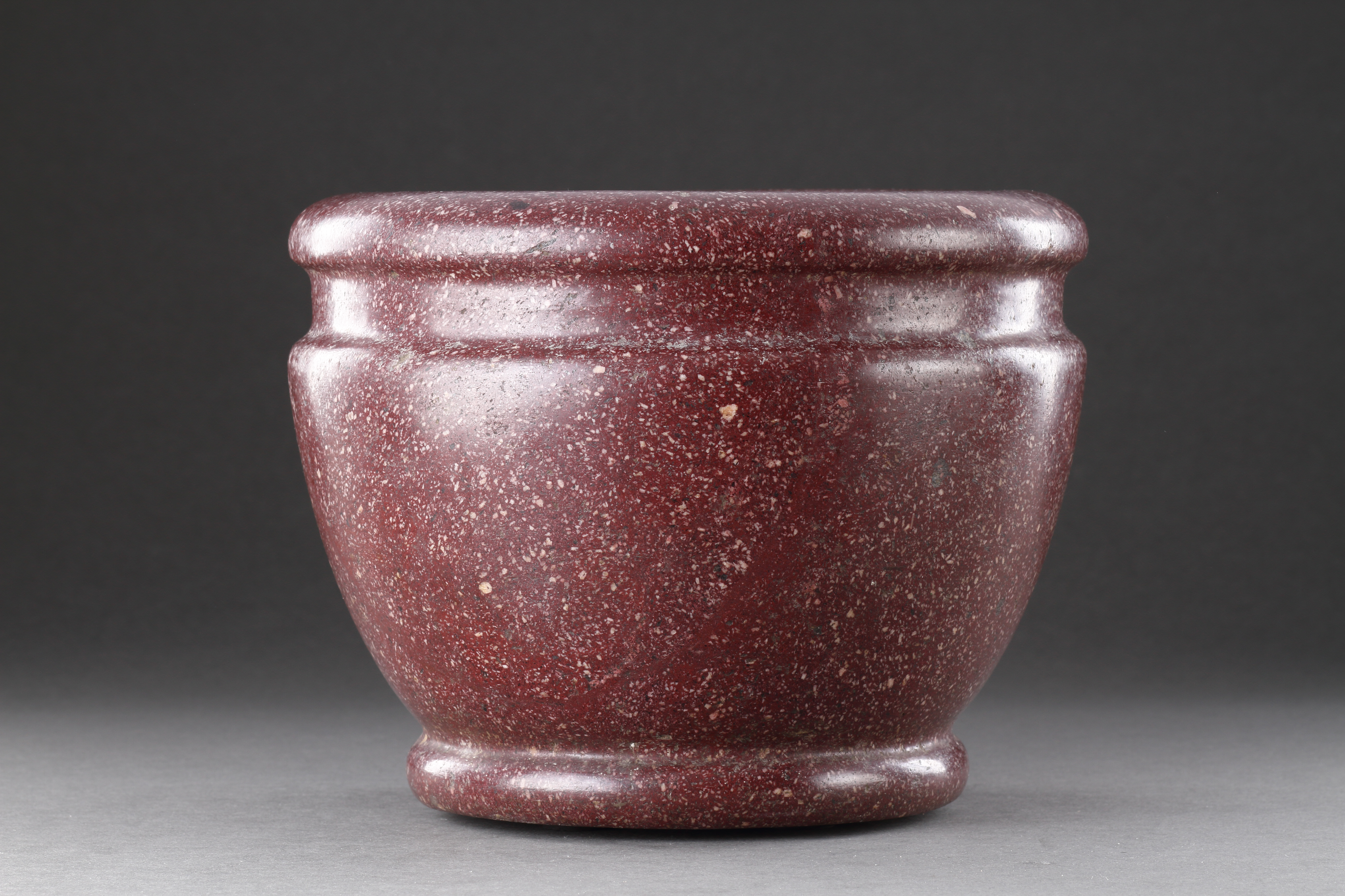 A Very Fine Circular Porphyry Mortar 